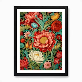 Floral Wallpaper 45 Art Print