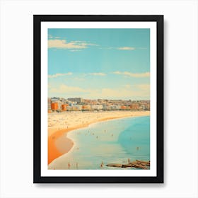 Bondi Beach Sydney Australia Mediterranean Style Illustration 3 Art Print