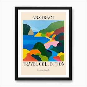 Abstract Travel Collection Poster Dominica 2 Art Print