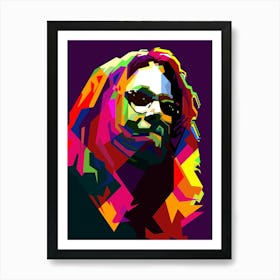 Ozzy Osbourne Black Sabbath Classic Rock Pop Art WPAP Art Print