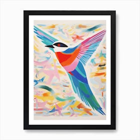 Colourful Bird Painting Common Tern 3 Art Print