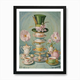 Mad Hatter's Tea Party no2 Art Print