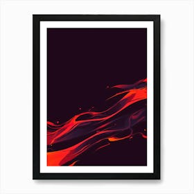 Abstract Flames 1 Art Print