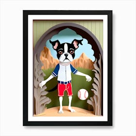 Boston Terrier-Reimagined 39 Art Print