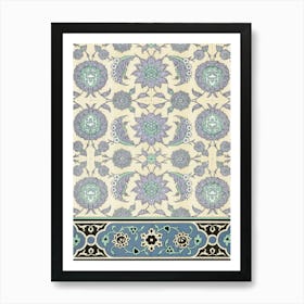 Arabic Art Pattern, Emile Prisses D’Avennes, La Decoration Arabe, Digitally Enhanced Lithograph From Own Art Print