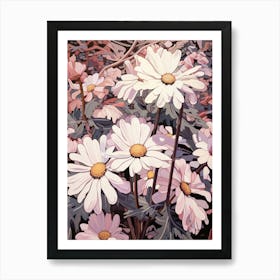 Cineraria 2 Flower Painting Art Print