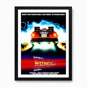 Back To The Future Art Print