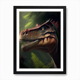 Herrerasaurus 1 Illustration Dinosaur Art Print