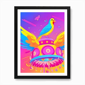 Colorful Bird-Reimagined 29 Art Print