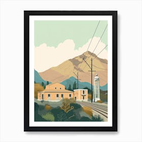 Monterrey Mexico Travel Illustration 1 Art Print