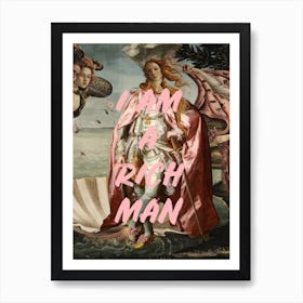 Venus Is A Rich Man Pink Text Art Print