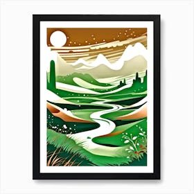 Landscape Painting 1 Art Print