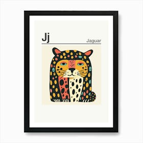 Animals Alphabet Jaguar 3 Art Print