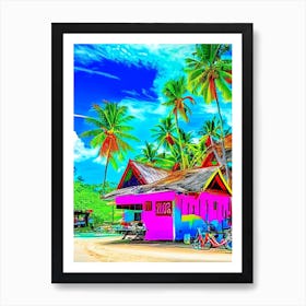 Koh Chang Thailand Pop Art Photography Tropical Destination Art Print