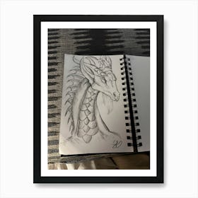 Dragon Head Art Print