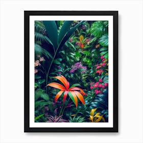 The Essence Of Maximalism Through A Lush and Abundant Botanical Jungle 2 Art Print