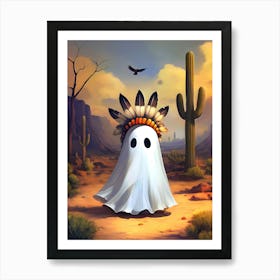 Ghost In The Desert 4 Art Print