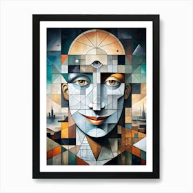 Puzzled Man Art Print