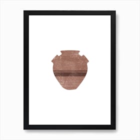 Minimal Greek Vase Psykter Art Print