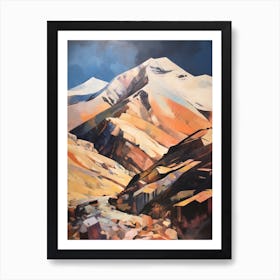 Toubkal Morocco 1 Mountain Painting Art Print