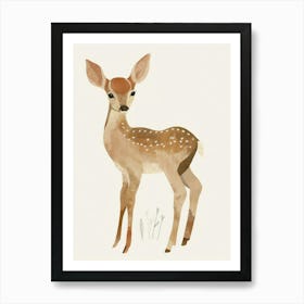 Charming Nursery Kids Animals Deer Fawn 4 Art Print