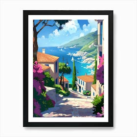 Mediterranean Village Art Print