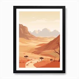 Larapinta Trail Australia 1 Hiking Trail Landscape Art Print