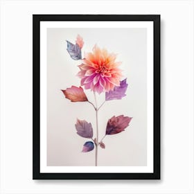 Dahlia Flower Art Print