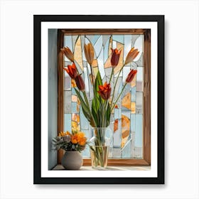 Stained Glass Window Art Print