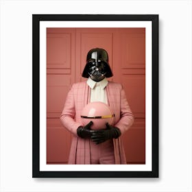 Darth Vader In Wes Anderson Style 40 Art Print