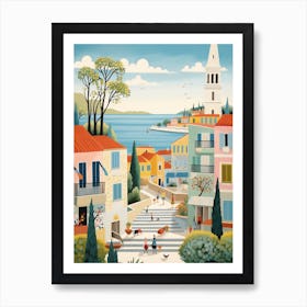 Zadar Croatia 3 Illustration Art Print