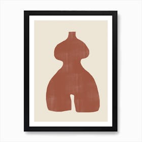 Terracotta Vase Art Print