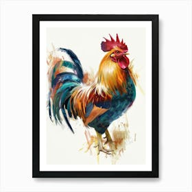 Rooster Painting 2 Art Print