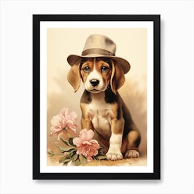 Beagle Puppy Art Print