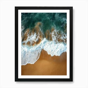 Aerial View Of A Beach 165 Art Print