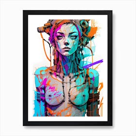 Abstract Woman Anatomy Art Print