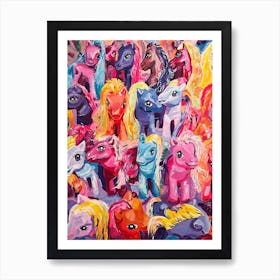 Ponies Art Print
