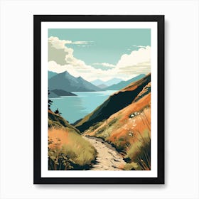 Queen Charlotte Track New Zealand 1 Hiking Trail Landscape Art Print
