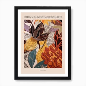 Fall Botanicals Freesia 1 Poster Art Print