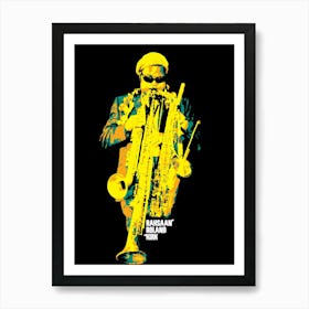 Rahsaan Roland Kirk Jazz multi-instrumentalist v2 Art Print