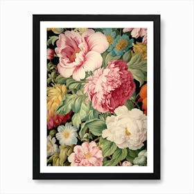 Floral Wallpaper 39 Art Print