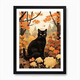 Autumn Cat 5 Art Print
