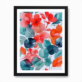 Geraniums Art Print