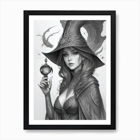 Dark Sorceress Art Print
