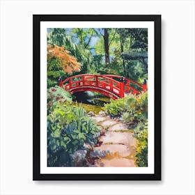 Japanese Garden In Holland Park London Parks Garden 2 Painting Art Print