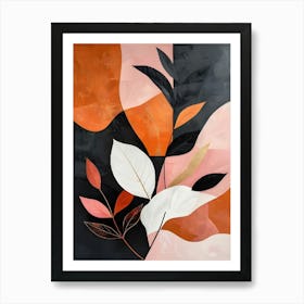 Abstract Leaves Canvas Print 6 Art Print