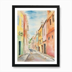 Ancona, Italy Watercolour Streets 3 Affiche