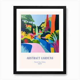 Colourful Gardens Chiswick House Gardens United Kingdom 3 Blue Poster Art Print