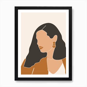 Abstract Lady One Art Print