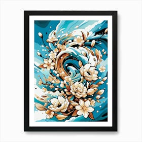 Flower Painting Art Print